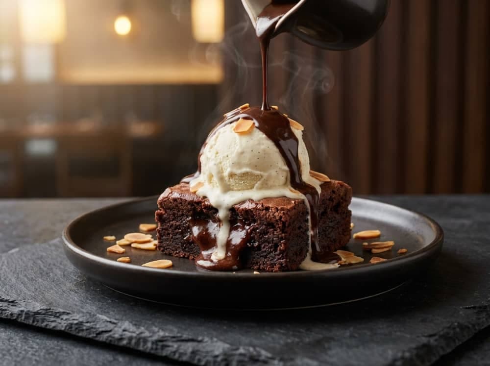 Brownie con Helado